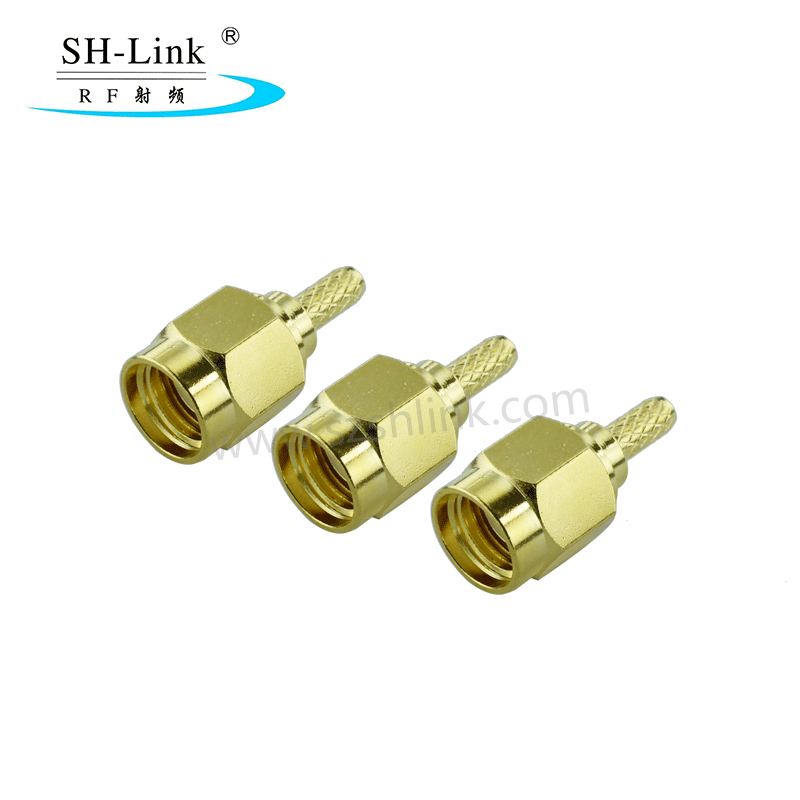 RF SMA coaxial male connector for RG316 RG174 cable